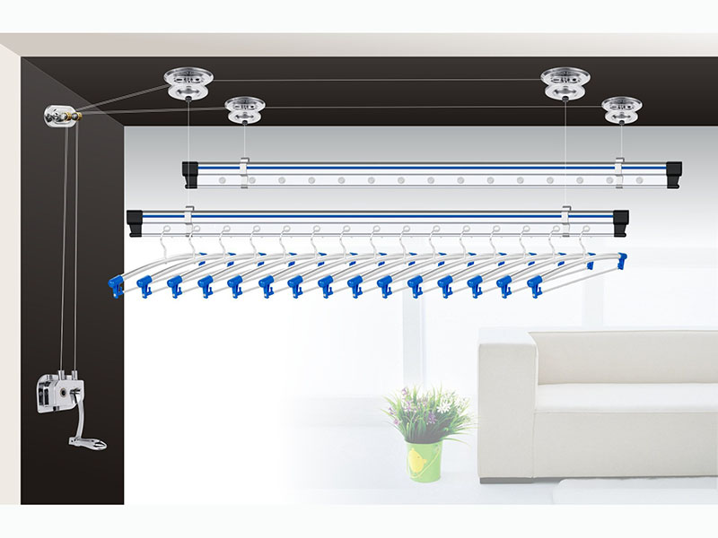 升降晾衣架如何安裝,升降晾衣架安裝方
